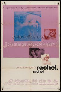 4d719 RACHEL, RACHEL 1sh '68 Joanne Woodward directed by husband Paul Newman!