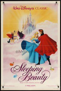 4d782 SLEEPING BEAUTY 1sh R86 Walt Disney cartoon fairy tale fantasy classic!