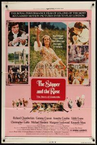 4d786 SLIPPER & THE ROSE 1sh '76 Richard Chamberlain, Gemma Craven as Cinderella!