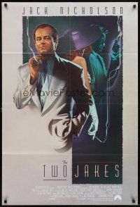 4d921 TWO JAKES int'l 1sh '90 cool art of smoking Jack Nicholson by Rodriguez!