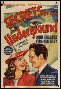 4e745 SECRETS OF THE UNDERGROUND Aust 1sh '43 Nazi spies in the U.S. turn people into mannequins!