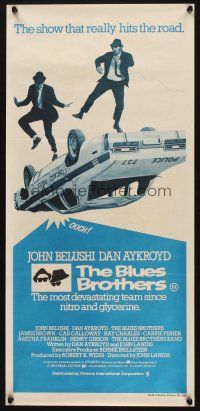 4e820 BLUES BROTHERS Aust daybill '80 John Belushi & Aykroyd, the show that really hits the road!
