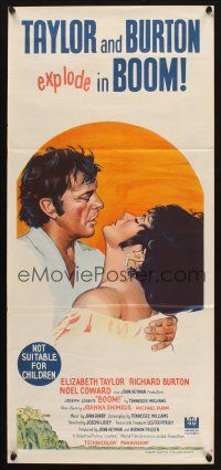 4e822 BOOM Aust daybill '68 Elizabeth Taylor & Richard Burton, Tennessee Williams drama!