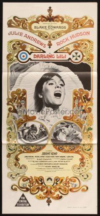 4e843 DARLING LILI Aust daybill '70 Julie Andrews, Rock Hudson, Blake Edwards!