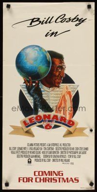 4e912 LEONARD PART 6 advance Aust daybill '87 Bill Cosby has to save the world again, wacky art!