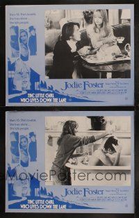 4e105 LITTLE GIRL WHO LIVES DOWN THE LANE set of 2 Aust LCs '77 Jodie Foster, Martin Sheen!