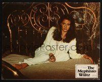 4e227 MEPHISTO WALTZ English French LC '71 image of sexy scared Jacqueline Bisset on bed!