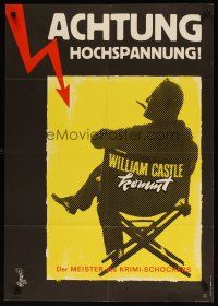 4e513 ACHTUNG HOCHSPANNUNG German '70s art of director William Castle, master of the shocker!