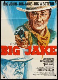 4e523 BIG JAKE German '71 cool Klaus Dill art of Richard Boone & John Wayne!