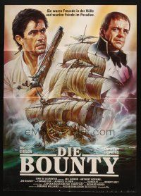 4e529 BOUNTY German '84 Mel Gibson, Anthony Hopkins, Laurence Olivier, Mutiny on the Bounty!