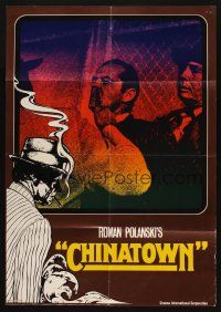 4e540 CHINATOWN German '74 classic image of Jack Nicholson's nose being cut by Roman Polanski!