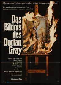 4e556 DORIAN GRAY German '70 Helmut Berger in the title role, great art of burning picture!