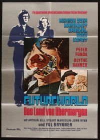 4e566 FUTUREWORLD German '77 AIP, a world where you can't tell the mortals from the machines!