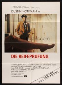 4e575 GRADUATE German R70s classic image of Dustin Hoffman & Anne Bancroft's sexy leg!