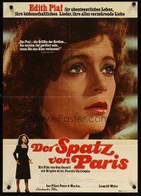 4e614 PIAF: THE EARLY YEARS German '74 Guy Casaril, Brigitte Ariel as Edith!