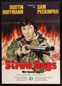 4e657 STRAW DOGS German R81 Susan George, art of Dustin Hoffman, directed by Sam Peckinpah!