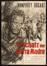 4e673 TREASURE OF THE SIERRA MADRE German R61 great Goetze artwork of Humphrey Bogart!