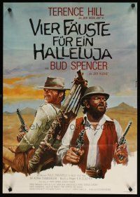 4e674 TRINITY IS STILL MY NAME German '72 Peltzer art of cowboys Terence Hill & Bud Spencer!