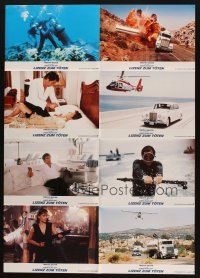 4e491 LICENCE TO KILL German LC poster '89 Timothy Dalton as Bond, Carey Lowell, action!
