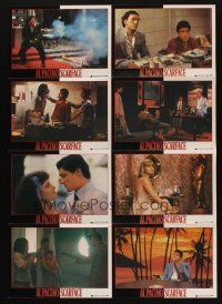 4e500 SCARFACE set 2 German LC poster '84 Al Pacino as Tony Montana, Michelle Pfeiffer, De Palma!