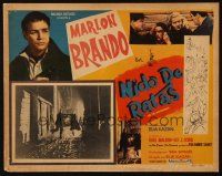 4e063 ON THE WATERFRONT Mexican LC '54 directed by Elia Kazan, Marlon Brando classic!