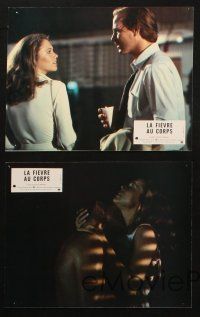 4e169 BODY HEAT set of 12 French LCs '81 close ups of William Hurt & sexy Kathleen Turner!