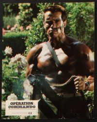 4e214 COMMANDO set of 5 French LCs '85 Arnold Schwarzenegger is going to make someone pay!