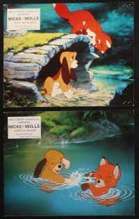 4e159 FOX & THE HOUND set of 16 French LCs '81 they didn't know they were supposed to be enemies!
