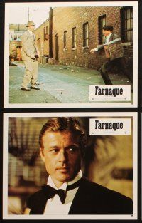 4e179 STING set of 12 French LCs '74 cool images of con men Paul Newman & Robert Redford!