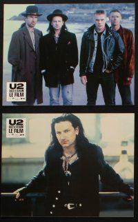 4e182 U2 RATTLE & HUM set of 12 French LCs '88 Irish rockers Bono, The Edge, Larry Mullen Jr!