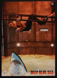 4e259 DEEP BLUE SEA set of 8 German LCs '99 Samuel L. Jackson, LL Cool J, cool shark images!