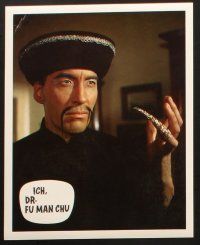 4e230 FACE OF FU MANCHU set of 18 German LCs '65 Asian villain Christopher Lee, Sax Rohmer!