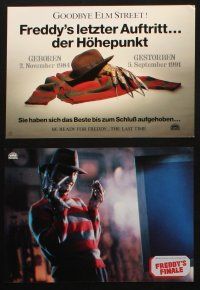 4e233 FREDDY'S DEAD set of 13 German LCs '91 different images of Robert Englund as Freddy Krueger!
