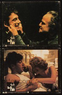 4e262 GODFATHER set of 8 German LCs '72 Marlon Brando in Francis Ford Coppola crime classic!