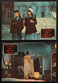 4e281 MARRIAGE OF MARIA BRAUN set of 6 German LCs '79 Rainer Werner Fassbinder, Hanna Schygulla!