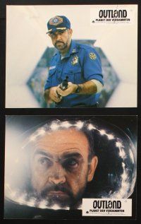 4e245 OUTLAND set of 12 German LCs '81 Peter Boyle, Sternhagen, Sean Connery is the only law on Io!