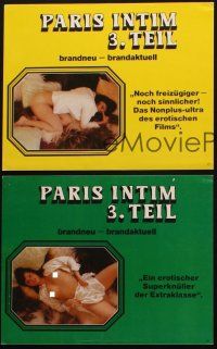 4e288 PARIS INTIM 3.TEIL set of 4 German LCs '80s images of sexy nearly naked women in lingerie!