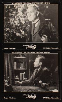 4e269 TESTAMENT OF DR. MABUSE set of 8 German LCs R70s Fritz Lang's psychotic criminal genius!