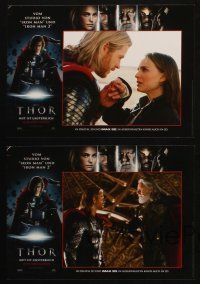 4e291 THOR set of 4 German LCs '11 cool images of Chris Hemsworth in the title role!
