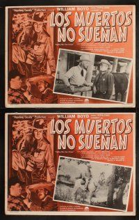 4e038 FIGHTING MAN FROM ARIZONA set of 8 Mexican LCs R50s William Boyd as Hopalong Cassidy!