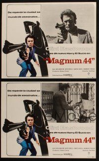 4e053 MAGNUM FORCE set of 4 Mexican LCs R80s great images of Clint Eastwood as Dirty Harry!