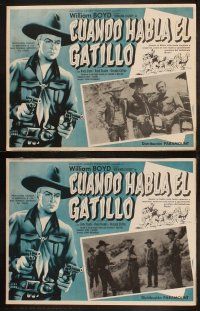 4e043 MARAUDERS set of 8 Mexican LCs R60s William Boyd as Hopalong Cassidy, Trigger Talk!