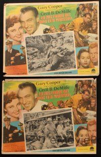 4e052 STORY OF DR. WASSELL set of 5 Mexican LCs '44 heroic soldier Gary Cooper, Cecil B. DeMille