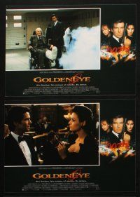 4e148 GOLDENEYE set of 7 Spanish LCs '95 Pierce Brosnan as James Bond 007, Famke Janssen!