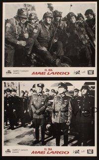 4e141 LONGEST DAY set of 10 Spanish LCs R84 Zanuck's WWII D-Day movie with 42 international stars!