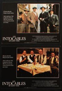 4e138 UNTOUCHABLES set of 12 Spanish LCs '87 Kevin Costner, Robert De Niro, Sean Connery!