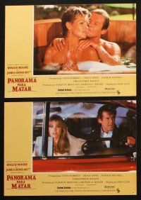 4e151 VIEW TO A KILL set of 7 Spanish LCs '85 Roger Moore as James Bond, Walken, Grace Jones!