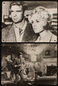 4e117 BIRDS set of 12 Swiss LCs '63 Alfred Hitchcock directed, Rod Taylor & Tippi Hedren!