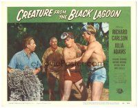 4f039 CREATURE FROM THE BLACK LAGOON LC #3 '54 barechested divers Richard Carlson & Denning!