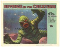 4f055 REVENGE OF THE CREATURE LC #8 '55 best incredible super close up of the monster underwater!